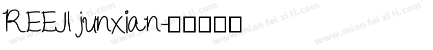 REEJI junxian字体转换